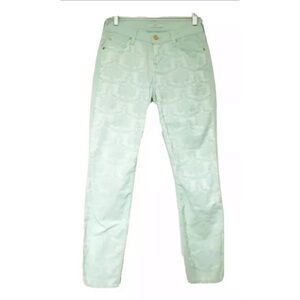 7 FOR ALL MANKIND Sz 26 Embroidered Skinny Jeans